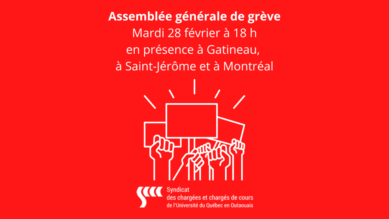 Inscrivez-vous à l'Assemblée générale du 28 février (en présentiel)