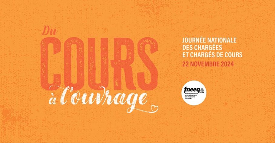 Participez à la Journée nationale des chargées et chargés de cours